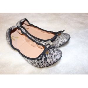 Report Size 8 Snakeskin Ballerina Flats